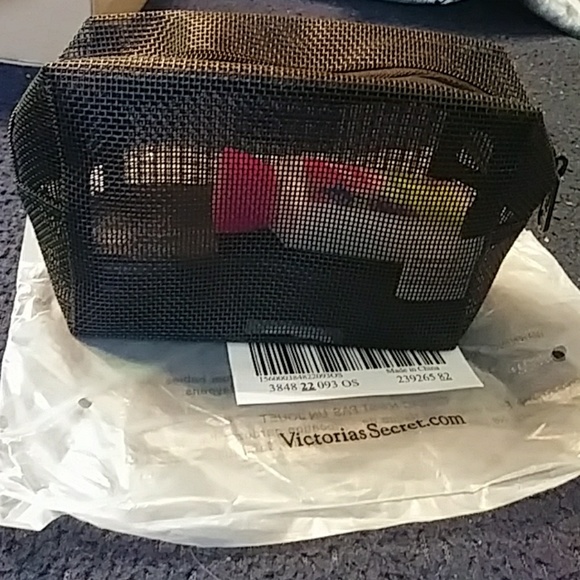 💜trade hotpantzgta91💜NIP-PINK mesh beauty bag - Picture 2 of 3